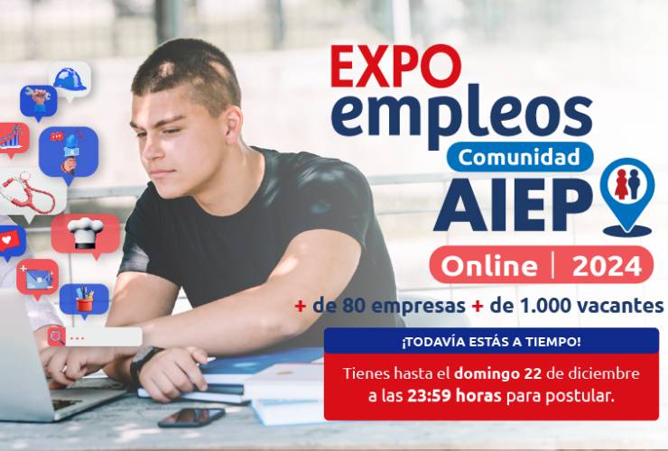 Gráfica Expo Empleos Comunidad AIEP fecha extendida