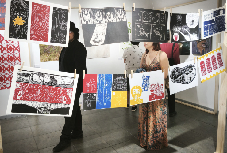 Fotografía exposición Cartografías del Alma Sala de Arte AIEP